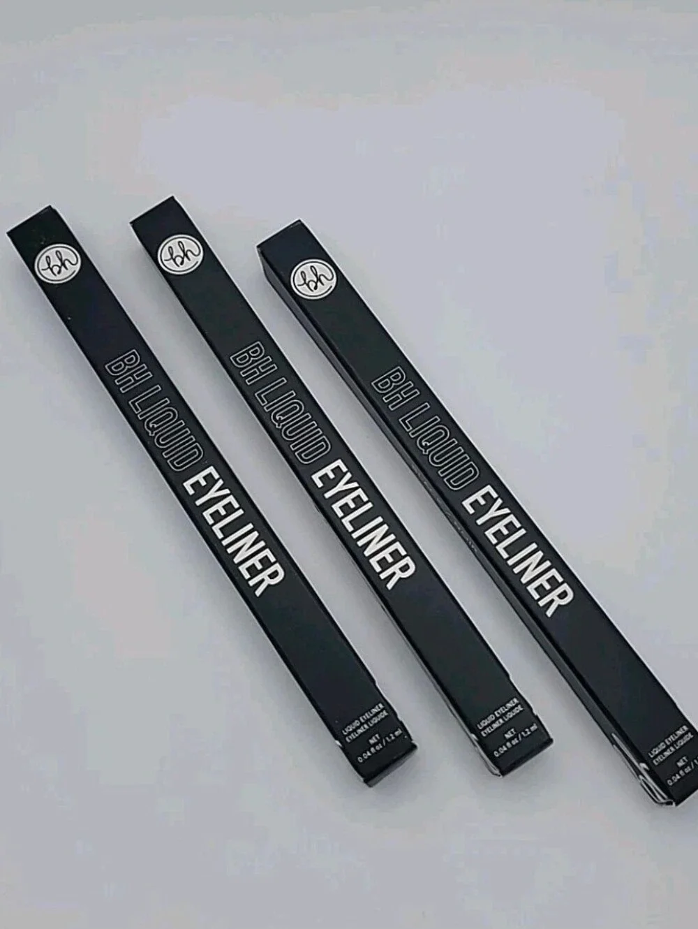NIB 3x BH Cosmetics Liquid Eye Liner Pen Black 0.4 oz Each